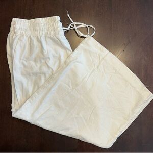Chaps Women's White Wide Leg Pants